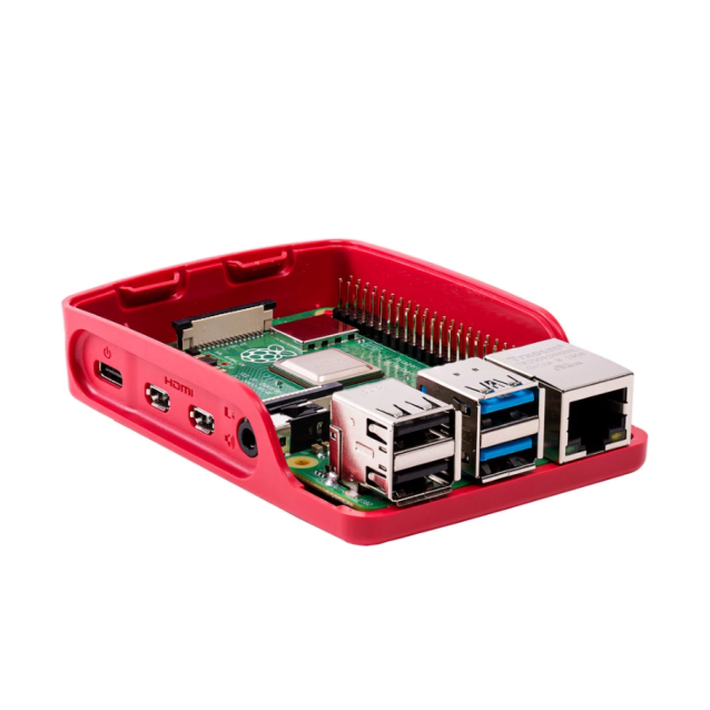 Raspberry Pi 4 kućište crveno belo