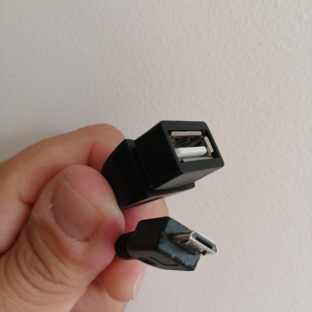 USB OTG na Micro usb kabl, 0.15 m