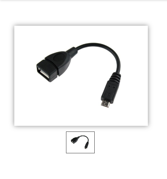 USB OTG na Micro usb kabl, 0.15 m