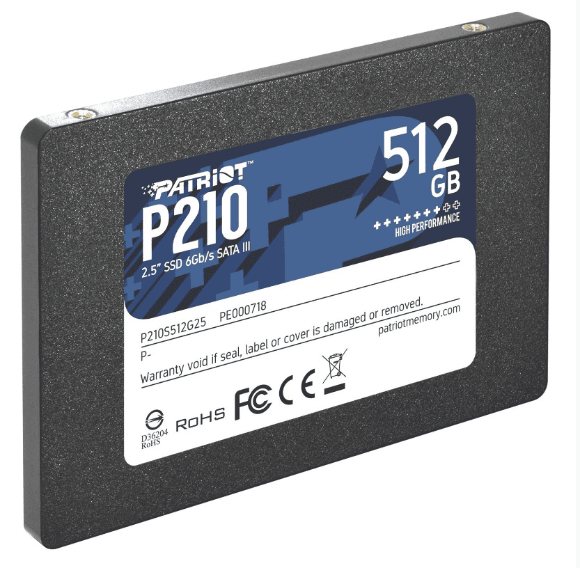 SSD 2.5 SATA3 512GB Patriot P210 520MBs/430MBs P210S512G25