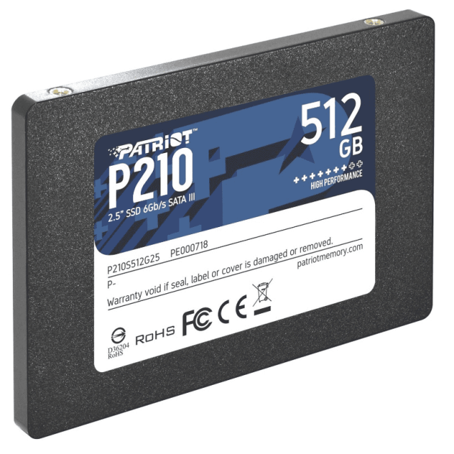 SSD 2.5 SATA3 512GB Patriot P210 520MBs/430MBs P210S512G25