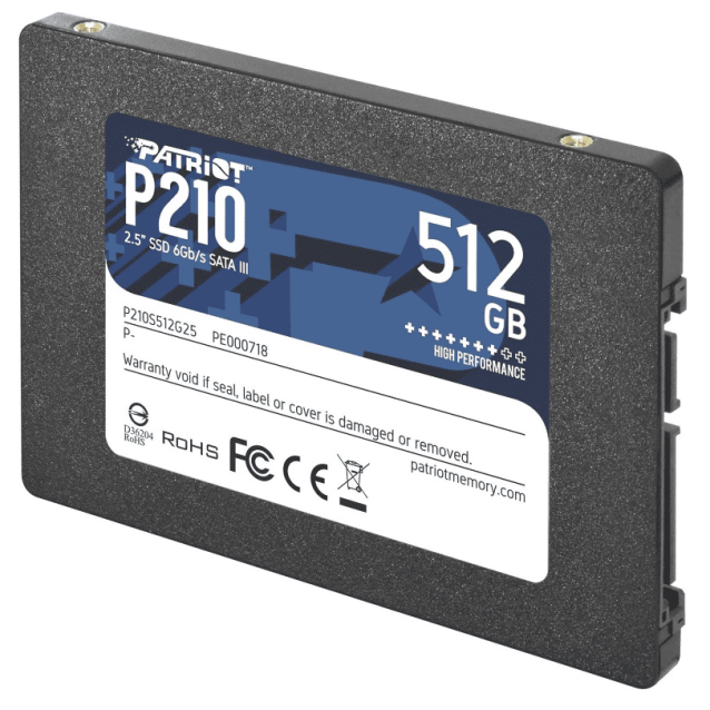 SSD 2.5 SATA3 512GB Patriot P210 520MBs/430MBs P210S512G25