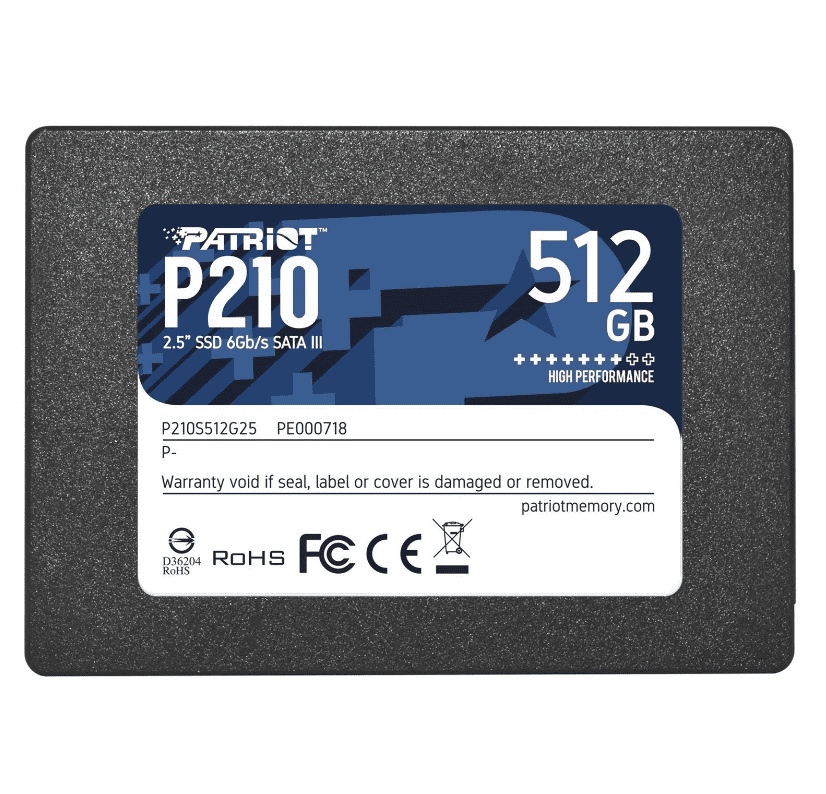 SSD 2.5 SATA3 512GB Patriot P210 520MBs/430MBs P210S512G25