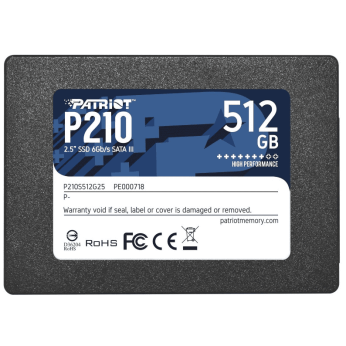 SSD 2.5 SATA3 512GB Patriot P210 520MBs/430MBs P210S512G25