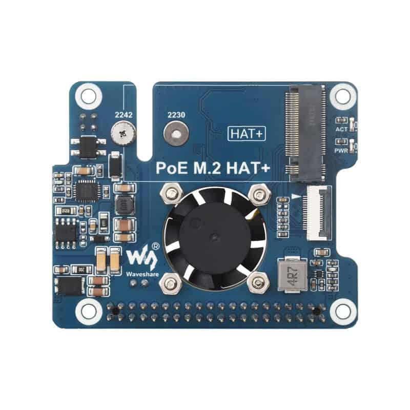 POE M.2 HAT+ Adapter Board --
