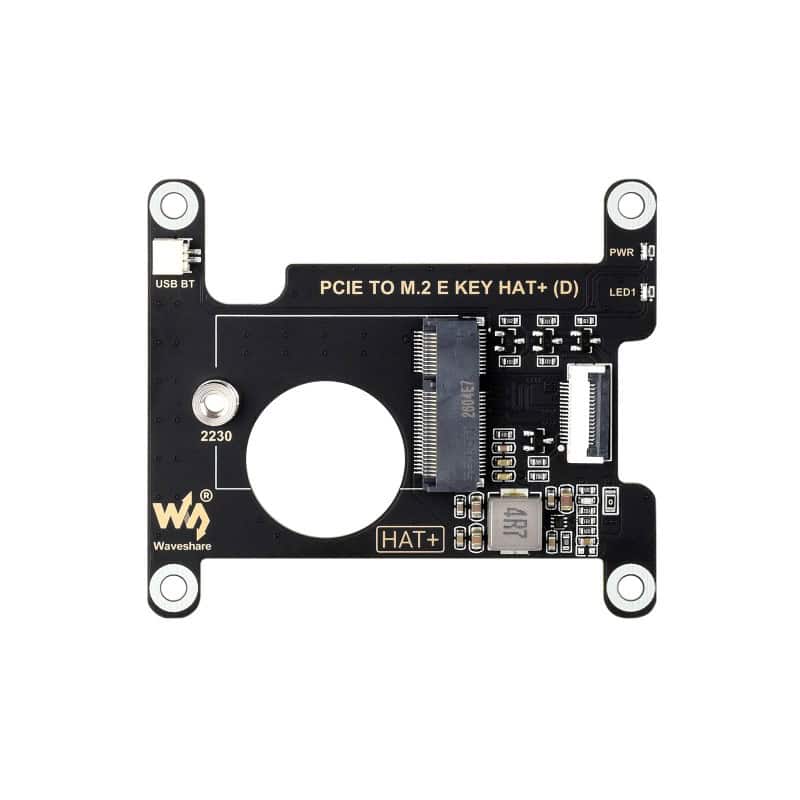 PCIe na M.2 E KEY HAT (D) za Raspberry Pi 5, za Wireless NIC, podržava USB Bluetooth
