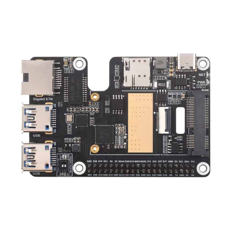 PCIe TO MiniPCIe GbE USB3.2 HAT+
