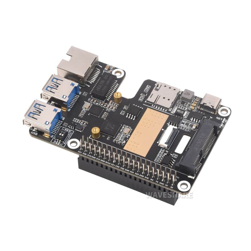 PCIe TO MiniPCIe GbE USB3.2 HAT+