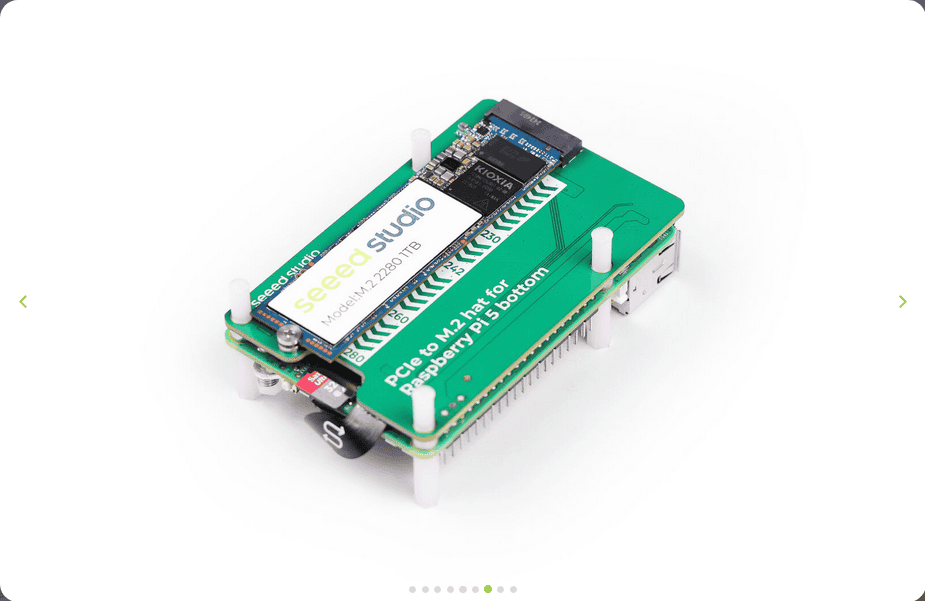 PCIe to M.2 hat for Raspberry Pi 5
