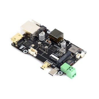 PCIe To M.2 Multifunctional Adapter, 4K Output, RTL8125 2.5GbE Ethernet, Raspberry Pi OS Driver-free, PoE Power Supply