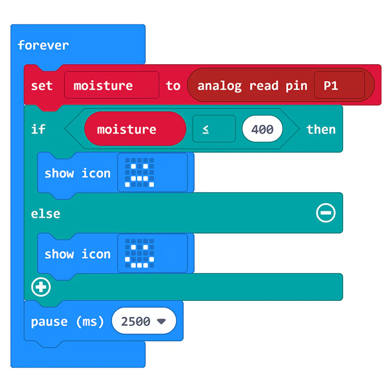 5647 MOISTURE SENSOR BOARD, BBC MICRO:BIT BRD