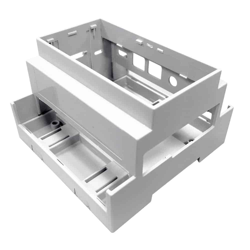 Raspberry Pi 4 DIN RAIL, sivo --