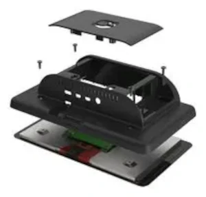 RPI 4 TOUCH-SCREEN CASE - BLACK