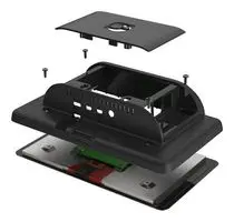 RPI 4 TOUCH-SCREEN CASE - BLACK