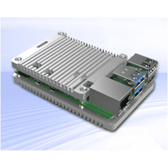 Pi5 Passive Cooling Open CNC Case, silver