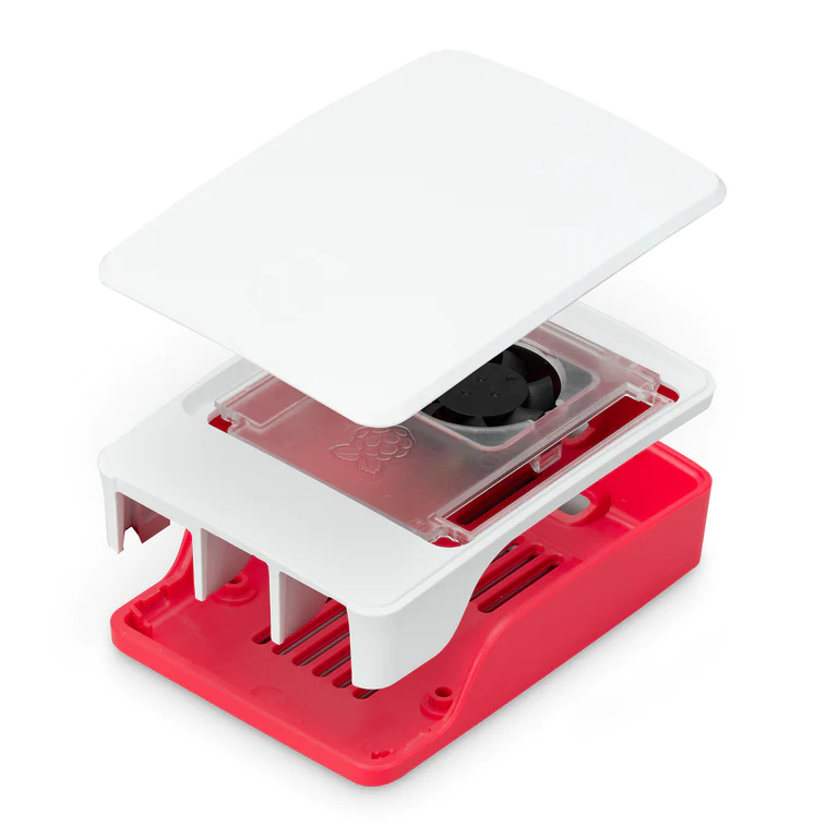 Raspberry Pi 5 kućište, crveno-belo