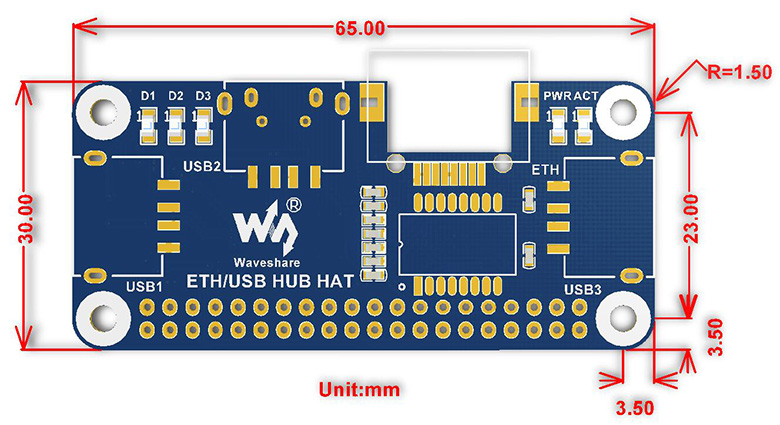 Raspberry Pi ETH/USB HUB HAT