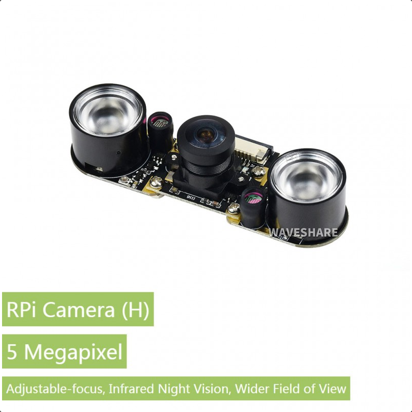Raspberry Pi kamera, (H), fisheye sočivo, noć i dan --