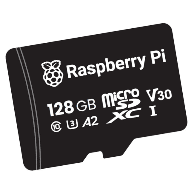 PI OS -128GB MICROSDXC CARD, 128GB, RPI 4/5 BOARD