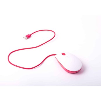 Raspberry Pi miš, crveno-beli