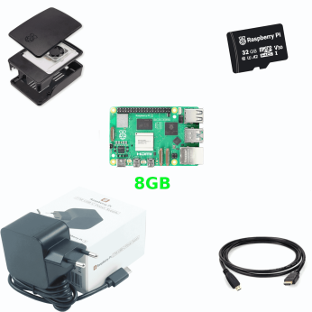 RPi 5 8GB komplet / KIT, oficijelni, crni
