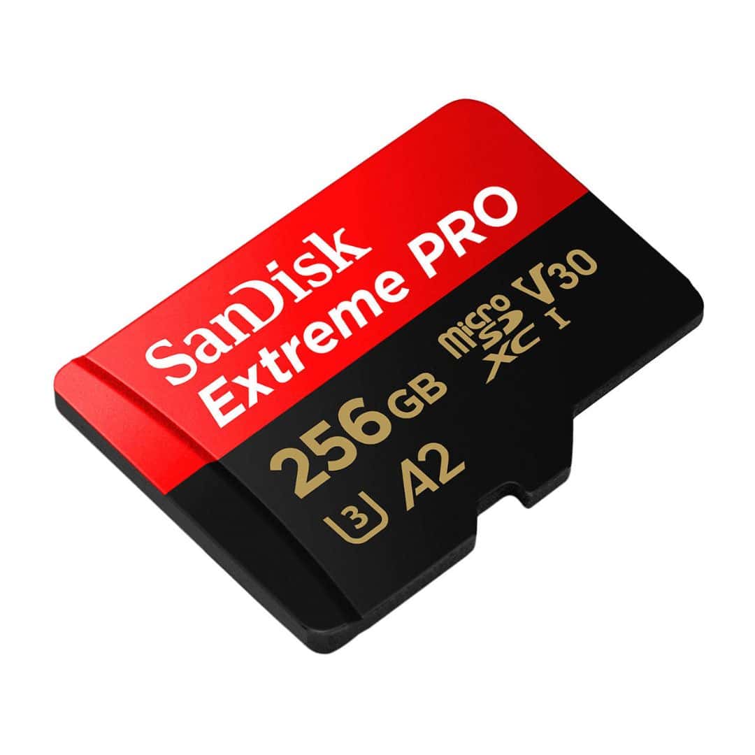 SanDisk SDXC 256GB Micro Extreme Pro 200MB/s A2 C10 V30 UHS-I US+Ad