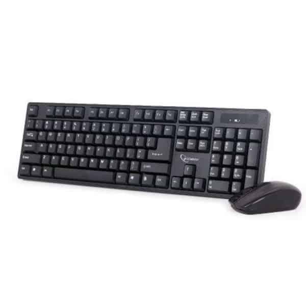 KBS-W-01 2.4 GHz Slim Bezicni mis + tastatura US layout black