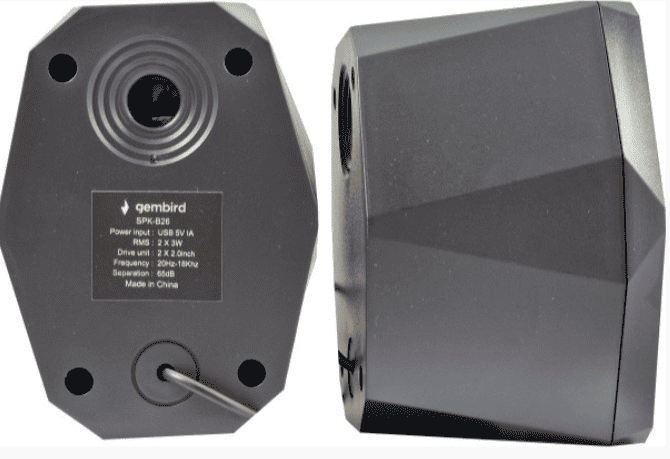 SPK-B26 Stereo zvucnici black LED, 2.0 inch, 6W RMS (2x3W) USB pwr, volume contr