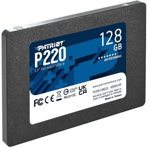 SSD 2.5 SATA3 128GB Patriot P220 550MBs/480MBs P220S128G25