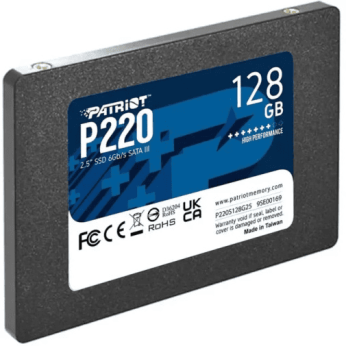 SSD 2.5 SATA3 128GB Patriot P220 550MBs/480MBs P220S128G25