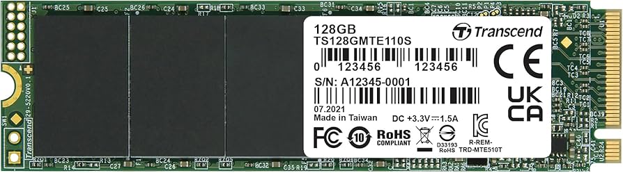 Memorijski disk (SSD) M.2 NVMe 128GB, 2280, PCIe Gen 3x4, DRAM-less