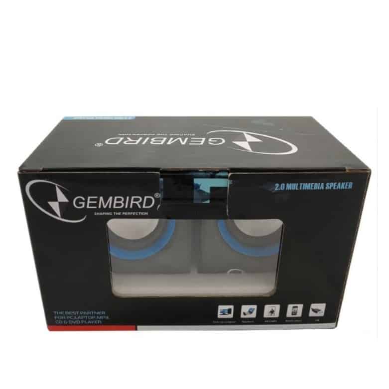 SPK-111 Stereo zvucnici Blue/black, 2 x 3W RMS USB pwr, 3.5mm kutija