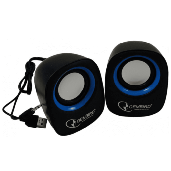 SPK-111 Stereo zvucnici Blue/black, 2 x 3W RMS USB pwr, 3.5mm kutija