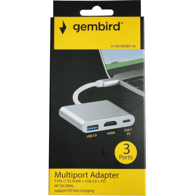 Type C HUB na HDMI konvertor 3in1 4K TC2H-300