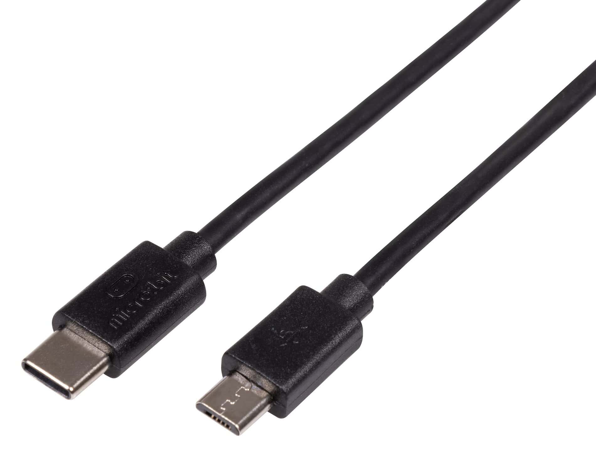 MEFUSBB30CV1 USB CABLE, 2.0 C PLUG-MICRO PLUG, 300MM