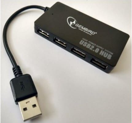 UHB-U2P4-02 USB 2.0 4-port HUB, black