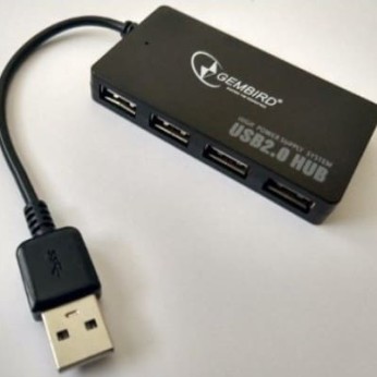 UHB-U2P4-02 USB 2.0 4-port HUB, black