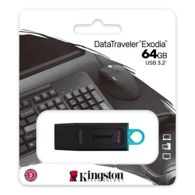 Kingston fleš pen 64gB DataTraveler Exodia 3.2