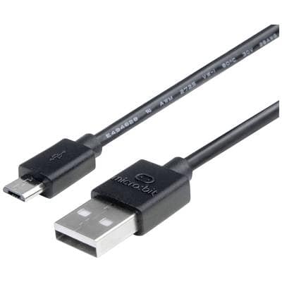 MEFUSBB30AV1 USB CABLE, 2.0 A PLUG-MICRO PLUG, 300MM