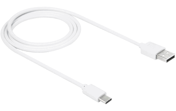 USB na tip C kabl, 1.8m, beli