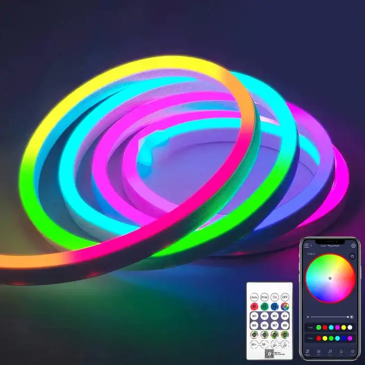 USB RGB neon led svetleći niz 10m, sa daljincem