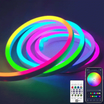 USB RGB neon led svetleći niz 5m, sa daljincem