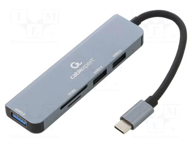 Čitač kartica s 3-port USB-C hub-om (Type-C USB3.1 + USB 2.0)