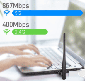 Cudy WU1400 AC1300 Wi-Fi USB 3.0 2.4+5Ghz, 5dBi detachable antena AP