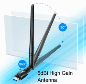 Cudy WU1400 AC1300 Wi-Fi USB 3.0 2.4+5Ghz, 5dBi detachable antena AP