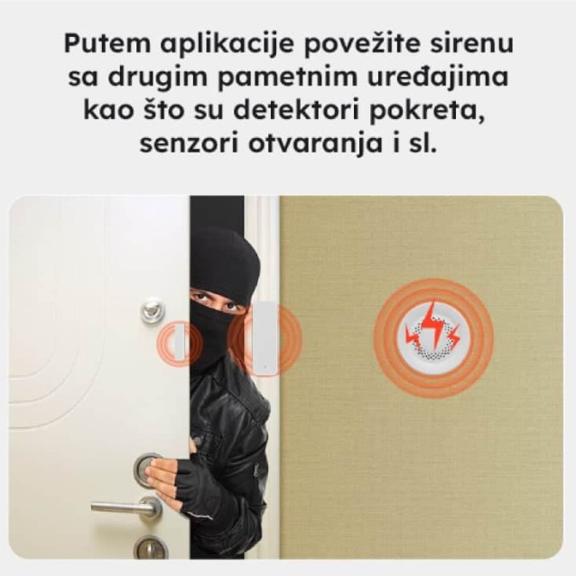 Wi-Fi smart alarmna sirena