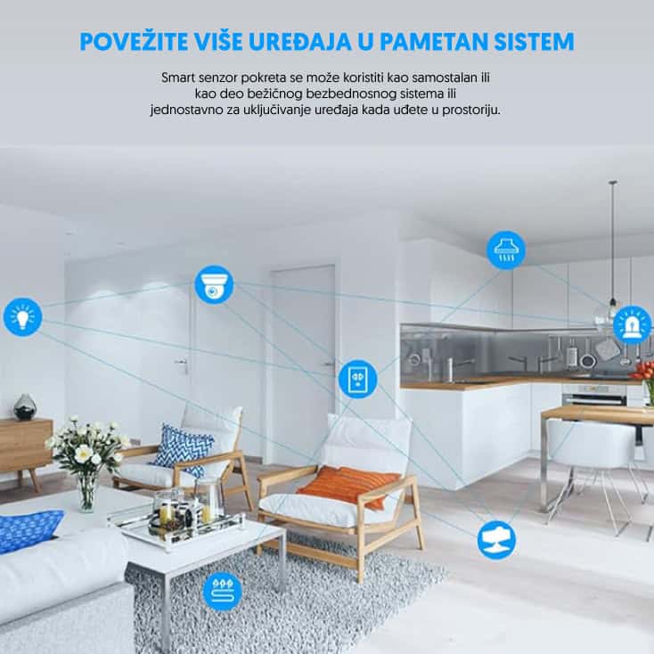 SMART senzor pokreta, WIFI, Tuya app