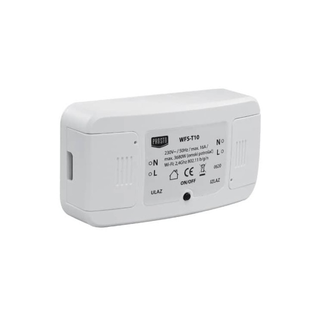 SMART strujni prekidač modul, 230V/16A, Tuya
