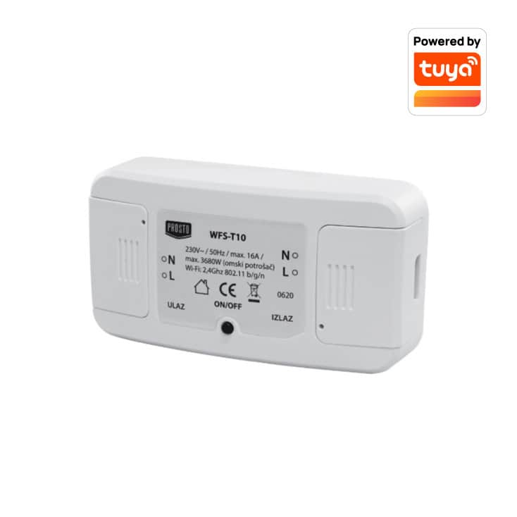 SMART strujni prekidač modul, 230V/16A, Tuya
