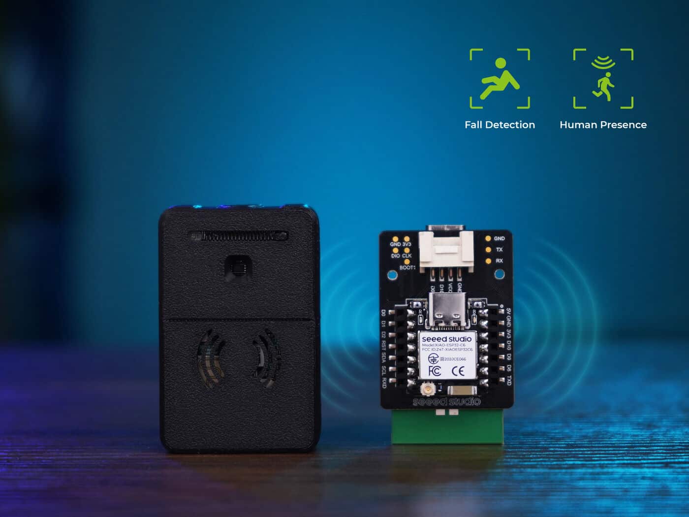 XIAO 60GHz mmWave Human Fall Detection Sensor-MR60FDA2